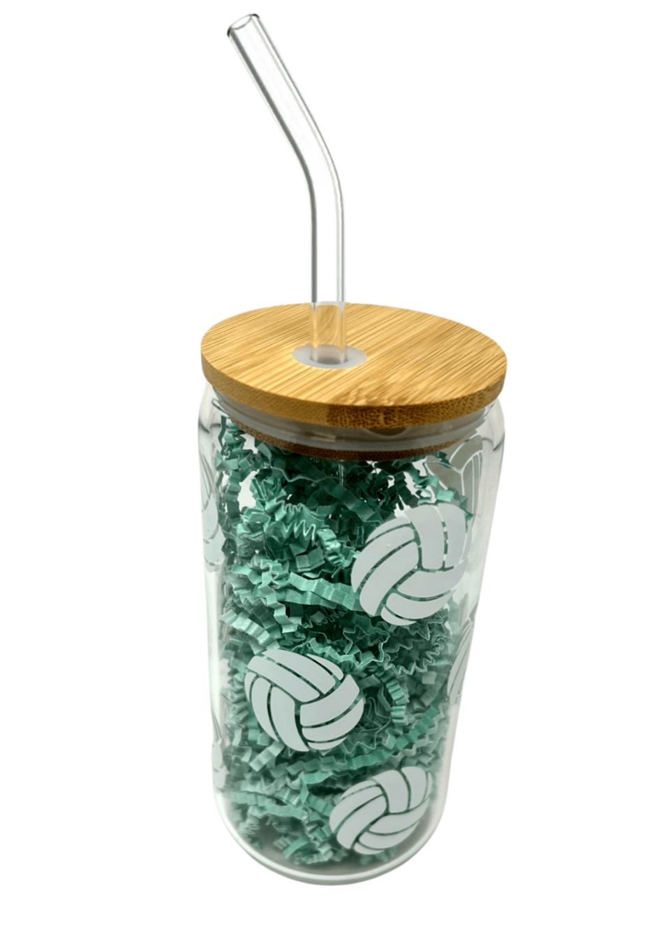 Volleyball Glass Tumbler